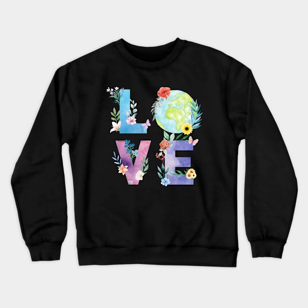 Earth day Crewneck Sweatshirt by Dr.Bear